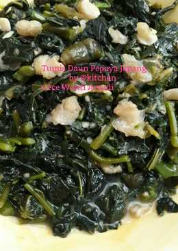 Tumis daun pepaya jepang