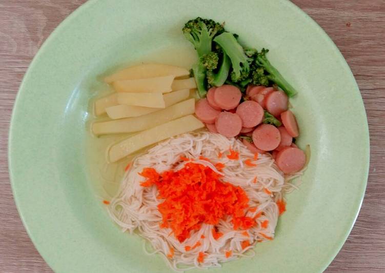 resep Misoa KW & BS (Kentang Wortel & Brokoli Sosis) MPASI 1y+