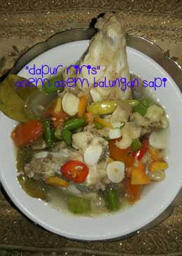 Asem asem balungan sapi non MSG