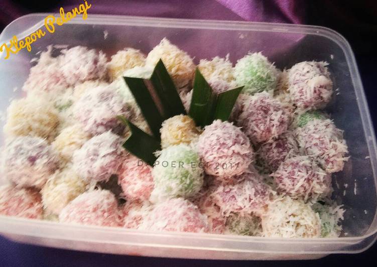 resep masakan Klepon pelangi