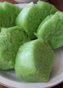 Bolu pandan keju kukus (tanpa telur tanpa mixer)