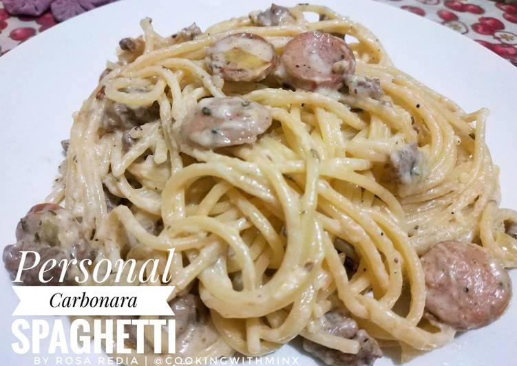 gambar untuk resep Personal Carbonara Spaghetti
