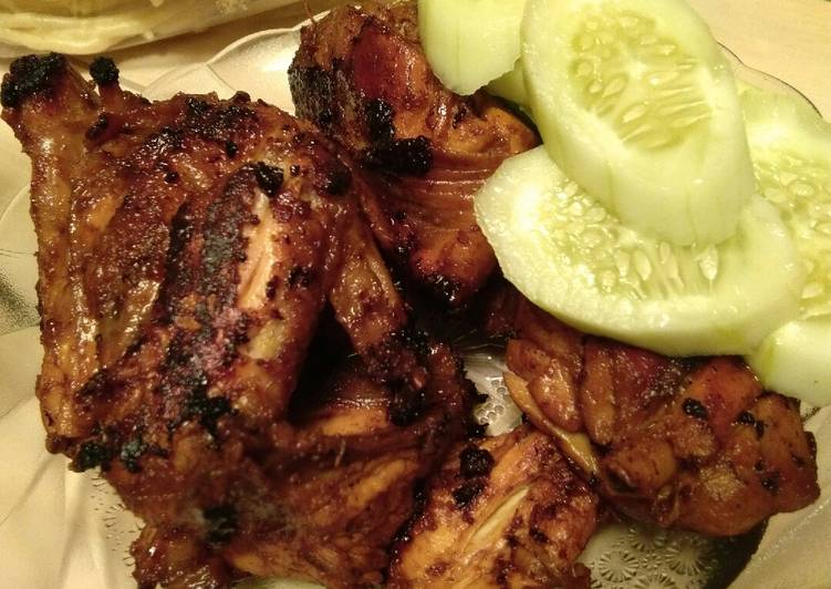 bahan dan cara membuat Ayam bakar praktis