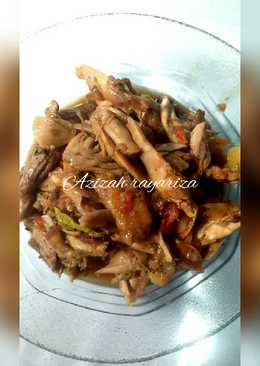 Ayam suwir bumbu iris