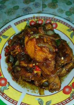 Ayam kecap saos tiram