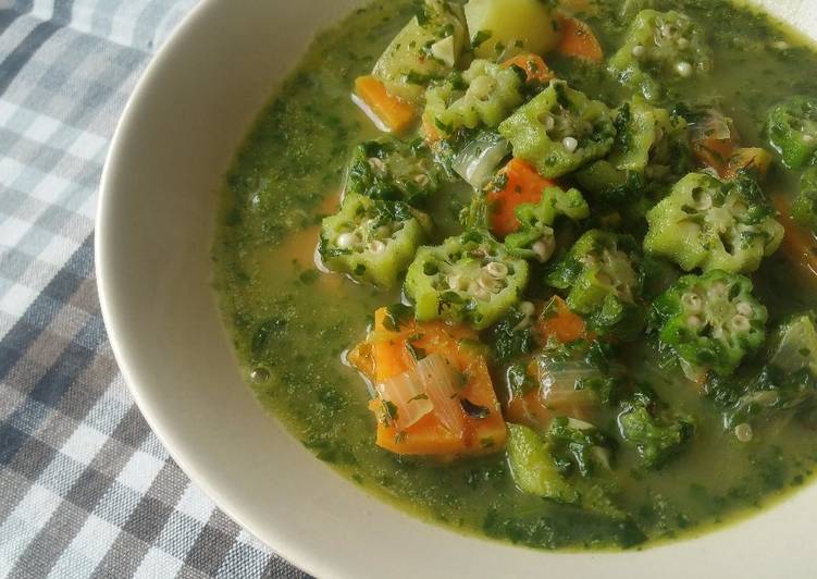 resep lengkap untuk Okra soup