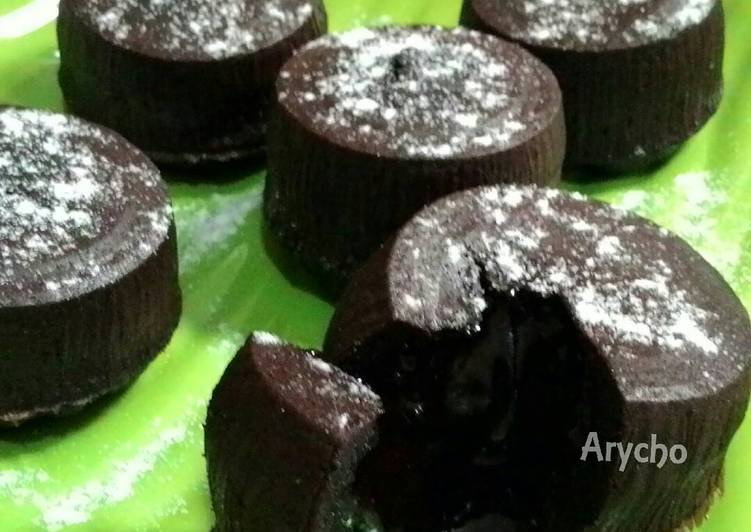 bahan dan cara membuat ChoCo Lava by ChoCho ^_^