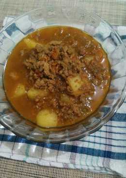 Semur Daging Cincang + Kentang