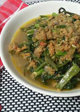 Tumis kangkung&oncom