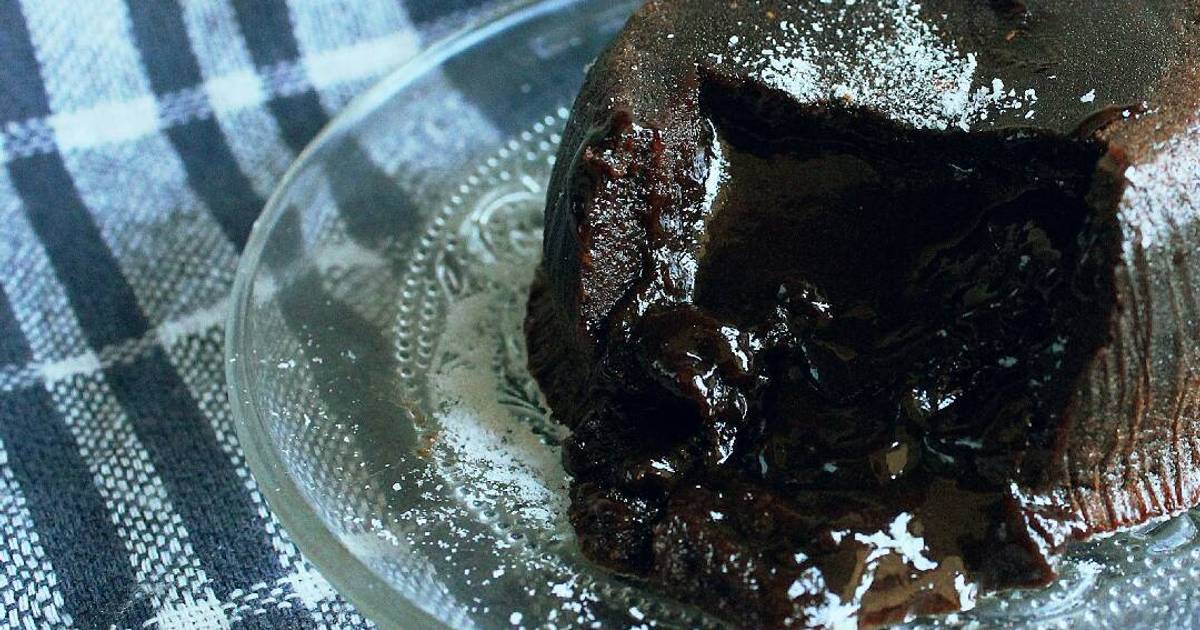 Resep Chocolate Molten Lava Cake Resep Chocolate Molten Lava Cake