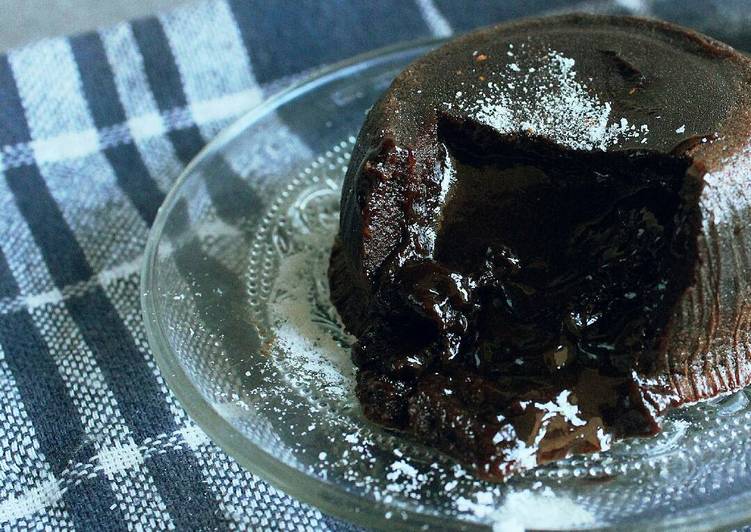 resep makanan Chocolate Molten Lava Cake