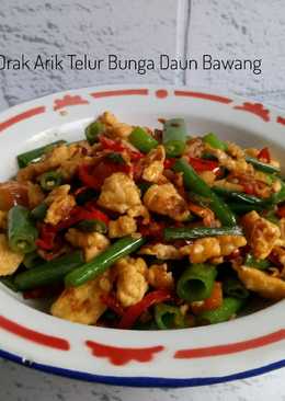 Orak Arik Telur Bunga Daun Bawang