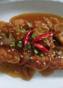 Ayam crispy saus teriyaki