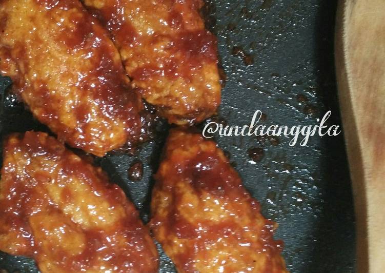 resep makanan BBQ Wings (with homemade BBQ sauce)