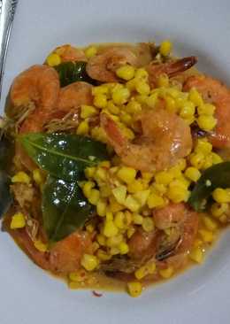 Tumis Udang Jagung Pedas Manis