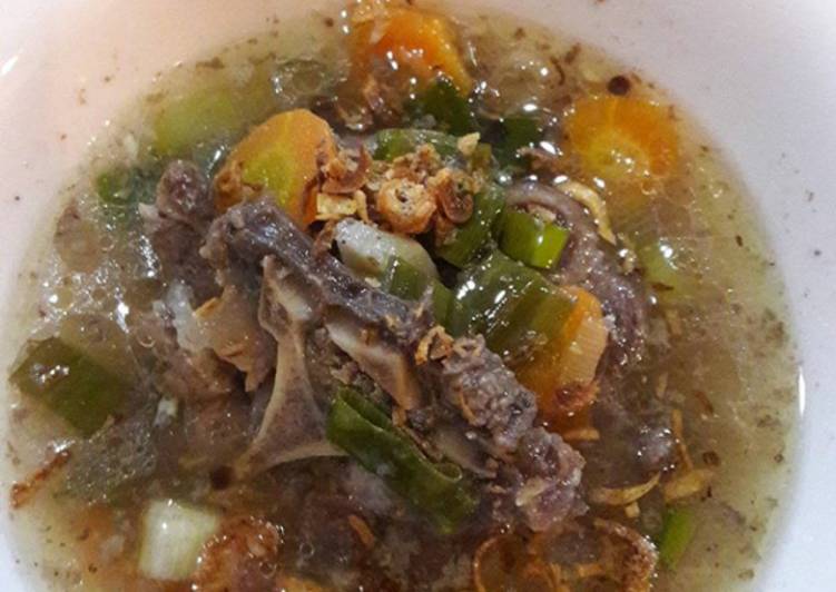 resep lengkap untuk Sop buntut sapi