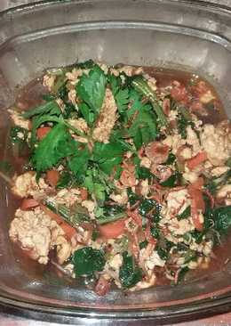 Orak arik sawi hijau