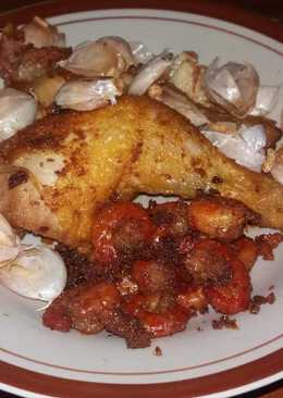 Ayam dan Udang goreng Bawang