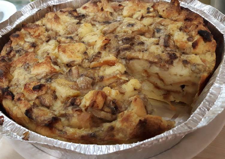 resep Bread pudding panggang