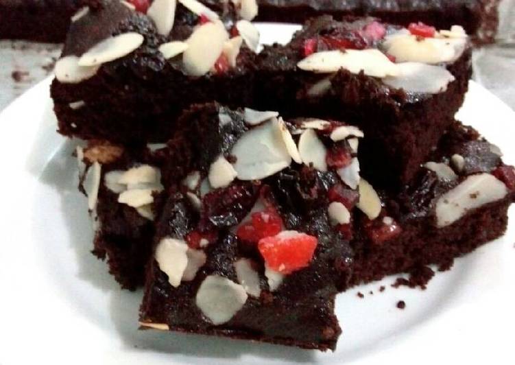 gambar untuk cara membuat Brownies Putih Telur