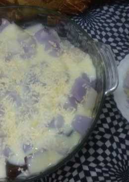 Puding Vla kotak tabur keju