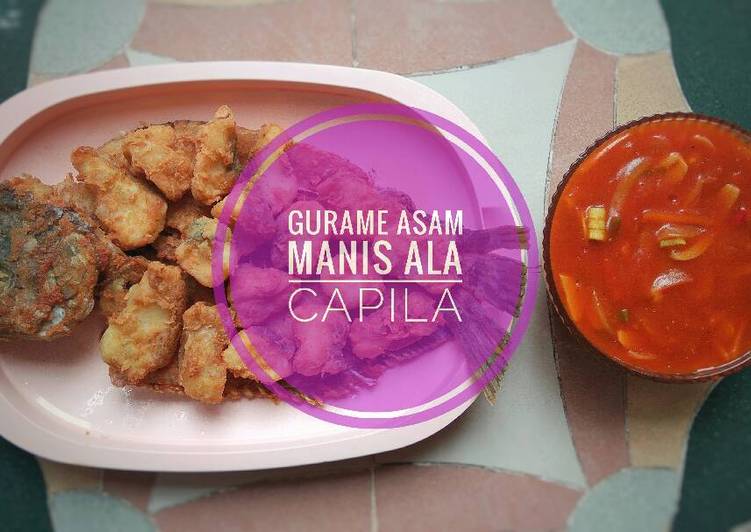 bahan dan cara membuat Gurame Asam Manis