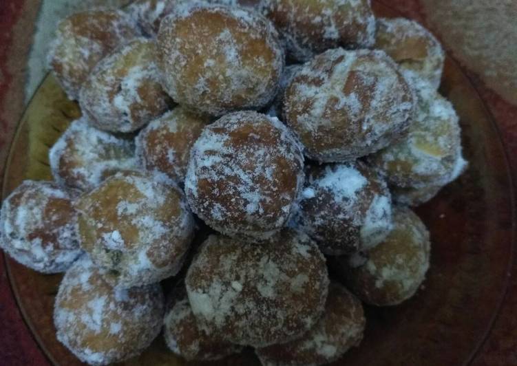 cara membuat Donat Isi Kacang Hijau(otok-otok)