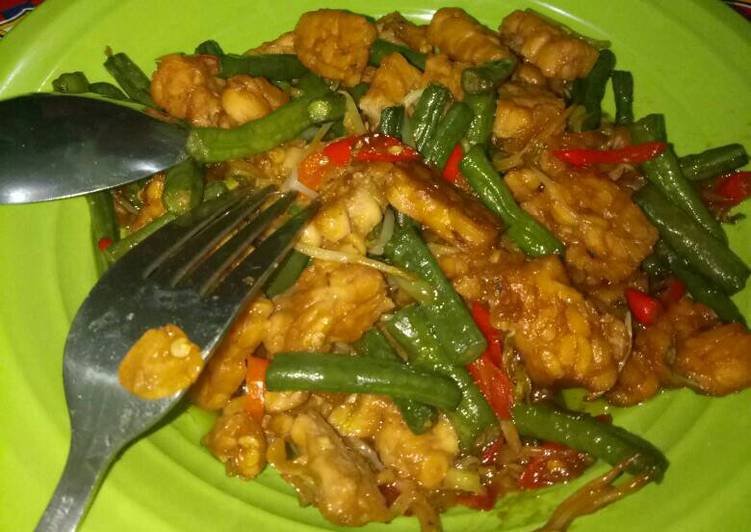 resep Tumis katope (kacang toge tempe)