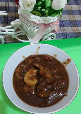 Semur jengkol pedas manis