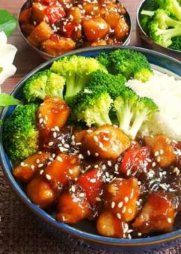 Teriyaki Chicken Bowl + Broccoli #Bandung_recookNovaliarika#