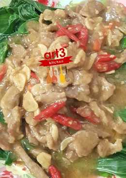 Pokcoy daging saus teriyaki