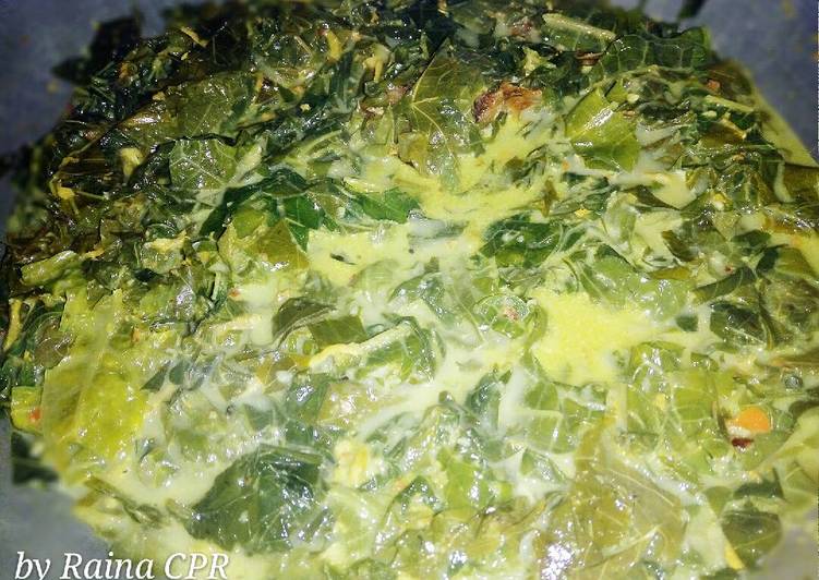 Resep Daun Singkong & Pepaya Masak Santan Oleh Raina cpr