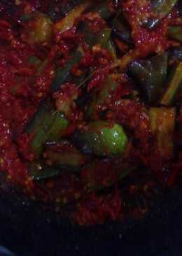 Penyet terong sambal tempong ala riva