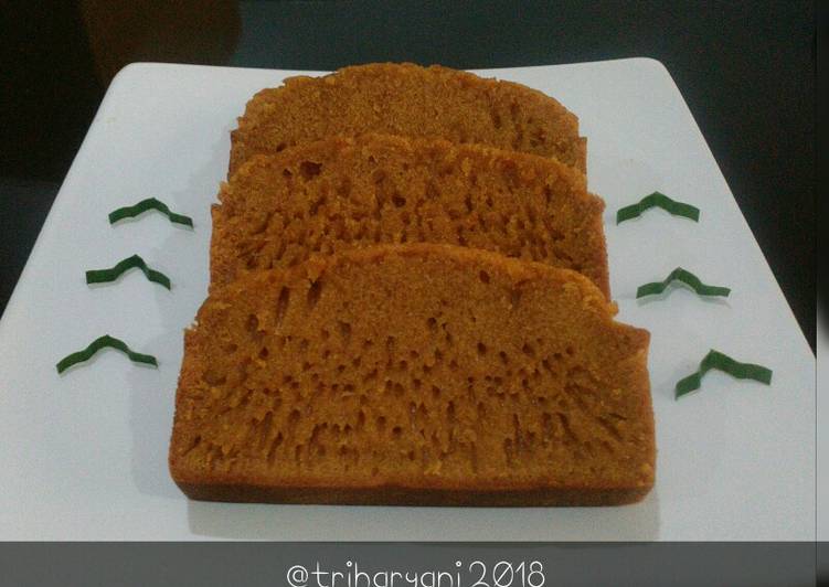 resep Bolu Karamel (Sarang Semut) #BeraniBaking