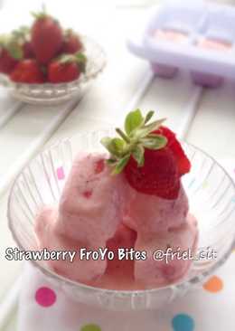 Strawberry Frozen Yogurt Bites