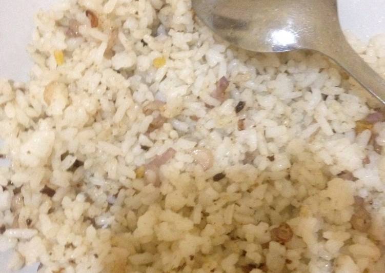 resep lengkap untuk Nasi goreng terasi anak Kos