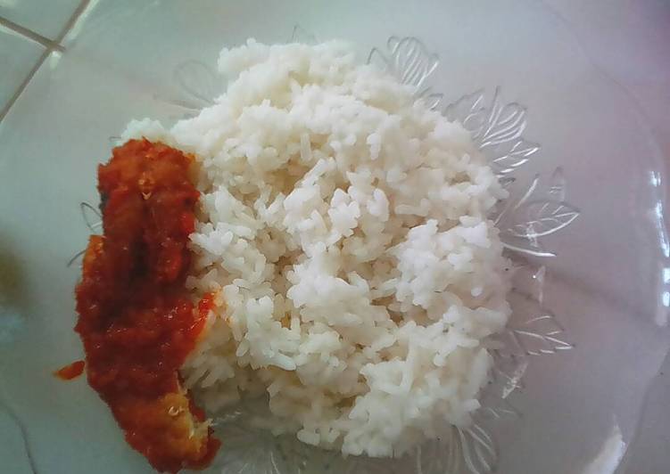 bahan dan cara membuat Nasi Sambal Pedas