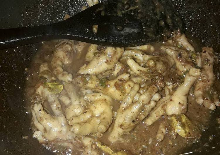 resep masakan Seblak ceker bumbu kacang