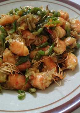 Tumis udang cabe ijo