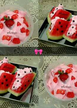 Pink Soft Ice Cream ð #cookpadpeduli #kankerpayudara