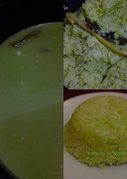 Nasi hijau pandan wangi