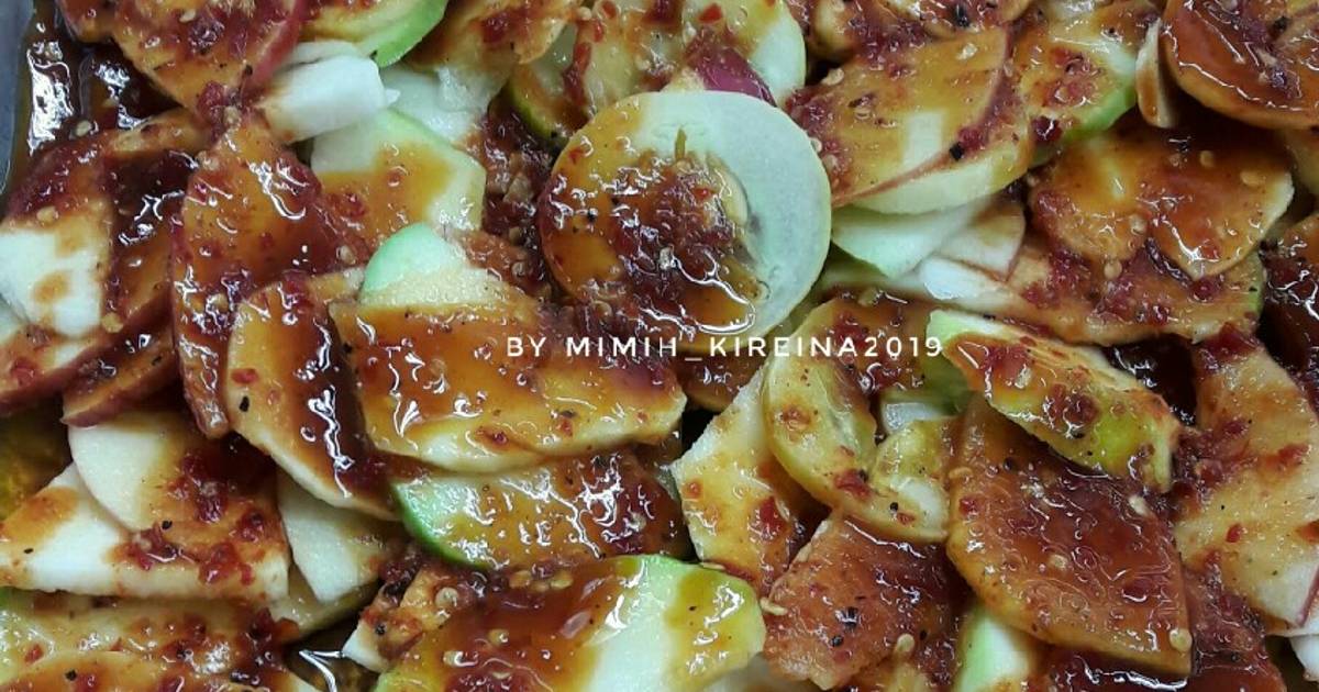 499 resep rujak buah bumbu terasi enak dan sederhana Cookpad