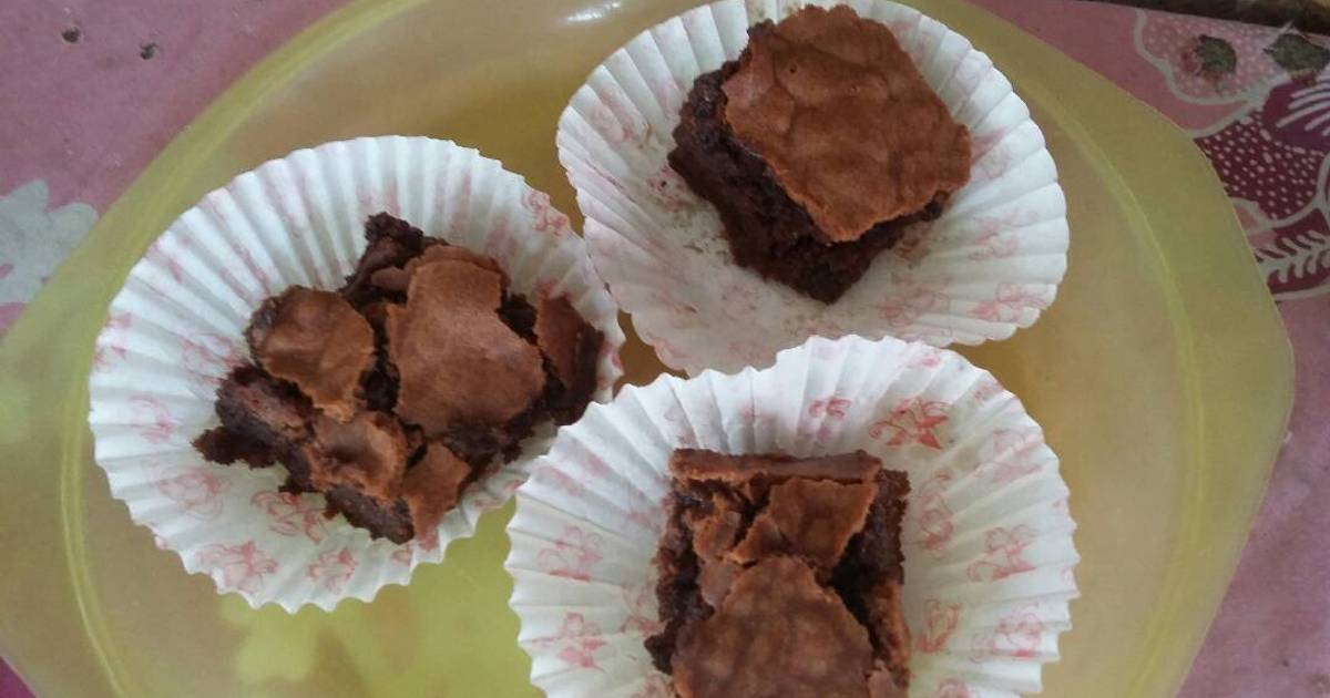 Resep Mid Melted Brownies with Sexy Shiny Crust ala Mba Indry Hapsari