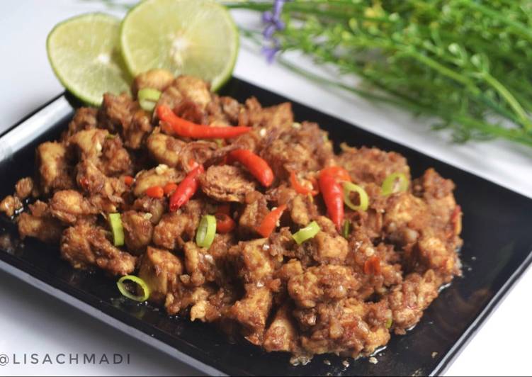 gambar untuk resep Sate Goreng Bumbu Kacang Simple (#P_R Ayam#)