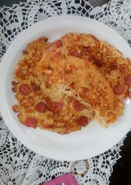 Martabak mi keju / omelette mi keju sosis