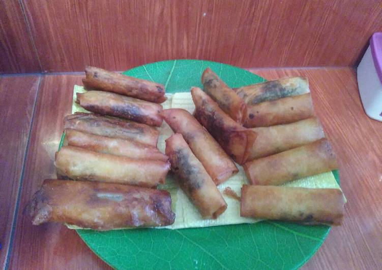 resep makanan Lumpia isi kentang keju coklat