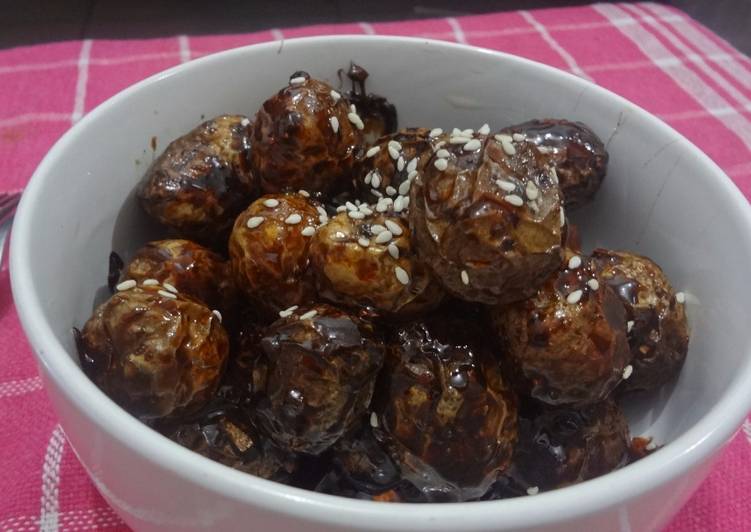 gambar untuk cara membuat Algamja jorim (Korean braised baby potatoes/ Kentang korea)