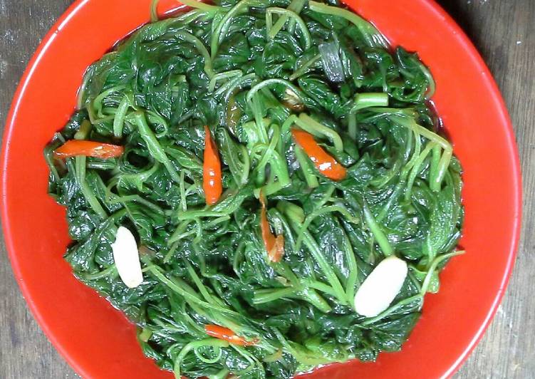 Resep Cah bayam pedas Kiriman dari Jenny.L Kitchen