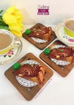 Zebra Cake Putih Telur (red velvet-vanilla)