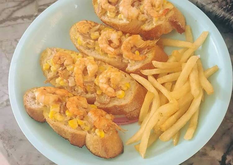 resep masakan Prawn brusetta